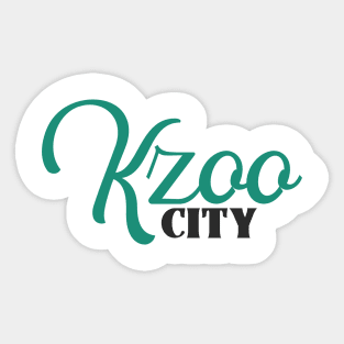 Kzoo City Michigan Vintage Design Sticker